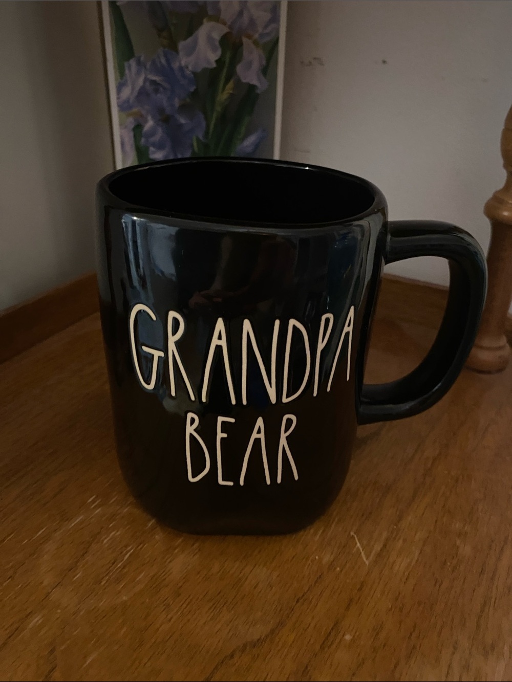 Rae Dunn Black "Grandpa Bear" Ceramic Mug